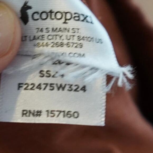 Cotopaxi Salto Organic Ripstop Pant Faded Brick Womens Size‎ Medium - Picture 9 of 9